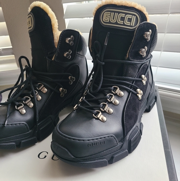 Gucci Black Combat Boot - Picture 2 of 9